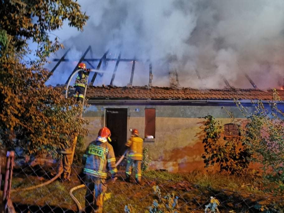 Pożar budynku mieszkalnego w Witoldowie